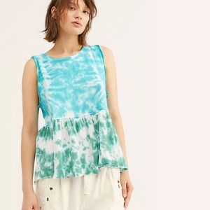 Free people we the free tie dye anytime tank top